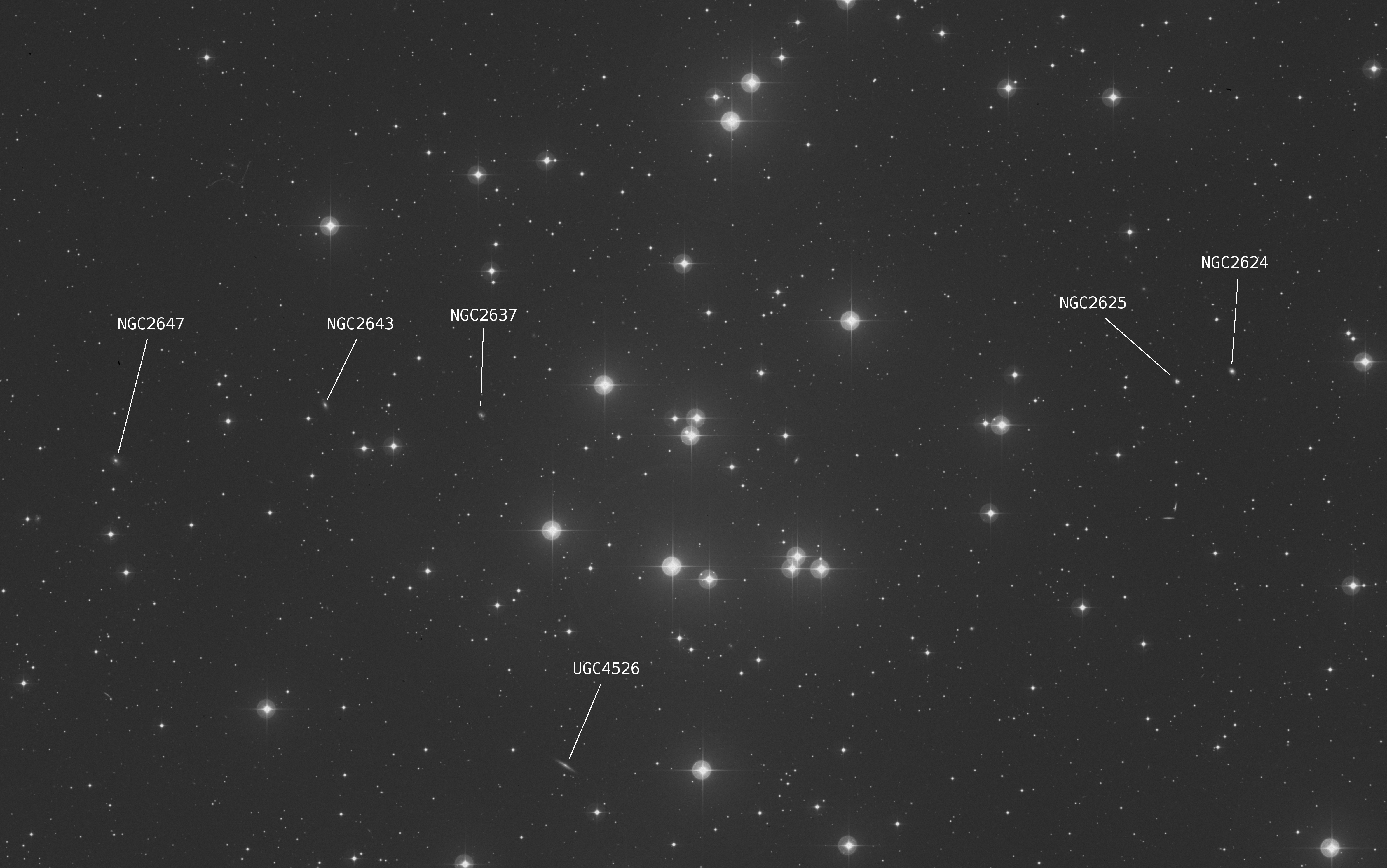 Galaxien in Messier 44